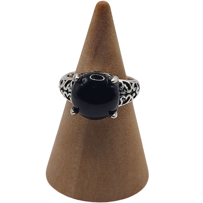 Bague Naren Mixte - Agate Noire