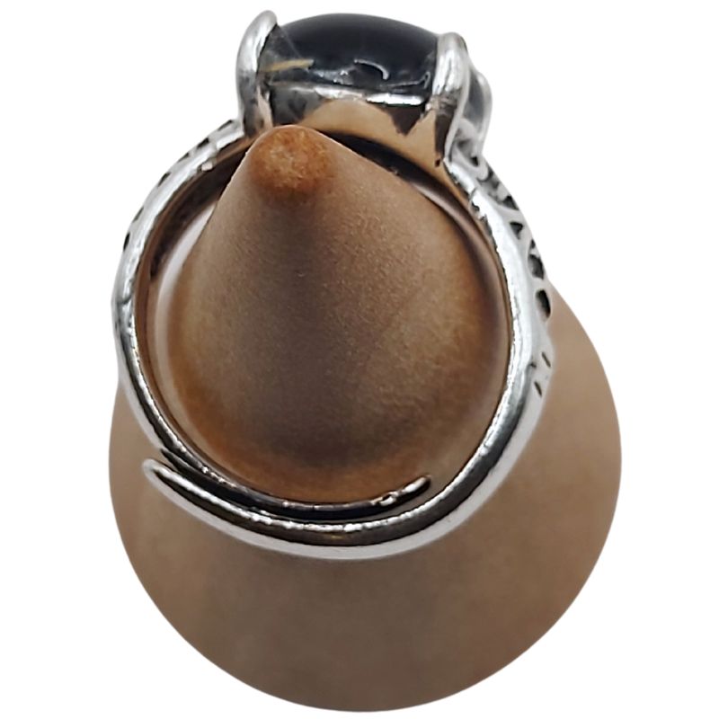 Bague Naren Mixte - Agate Noire
