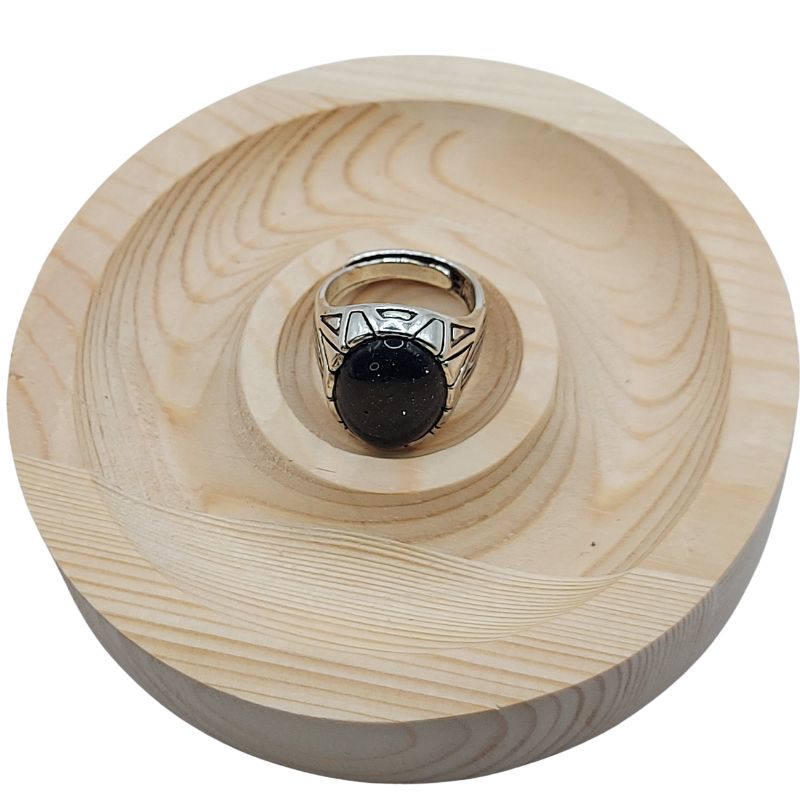 Bague Naren Mixte - Pierre de Sable Bleu