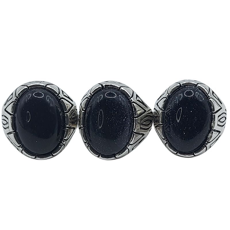 Bague Naren Mixte - Pierre de Sable Bleu