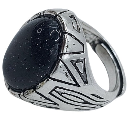 Bague Naren Mixte - Pierre de Sable Bleu