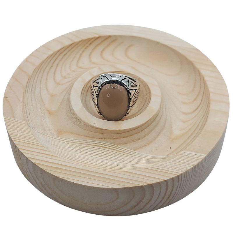 Bague Naren Mixte - Agate Grise