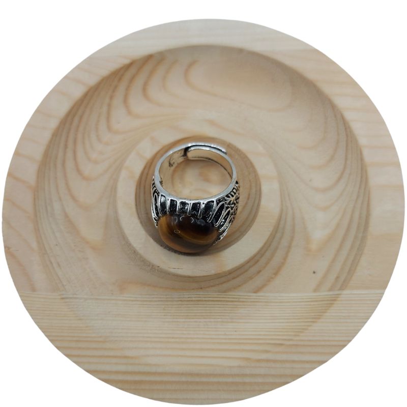 Bague Naren Mixte - Œil de Tigre