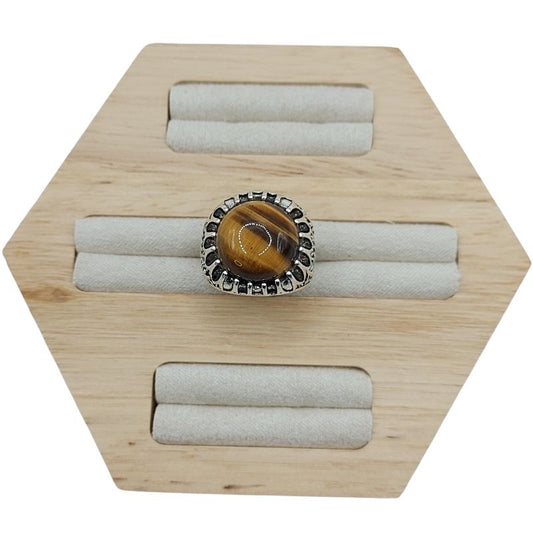 Bague Naren Mixte - Œil de Tigre