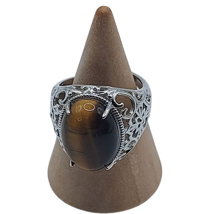 Bague Naren Mixte - Œil de Tigre