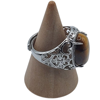 Bague Naren Mixte - Œil de Tigre