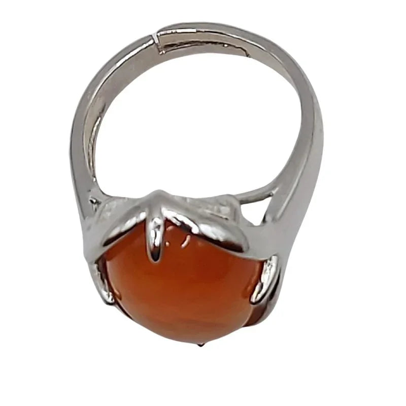 Bague Ovale Adjustable Cornaline - Qualité A