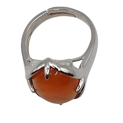 Bague Ovale Adjustable Cornaline - Qualité A