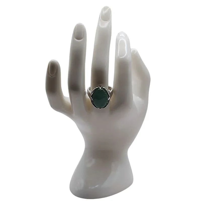 Bague Ovale Ajustable Aventurine - Qualité A