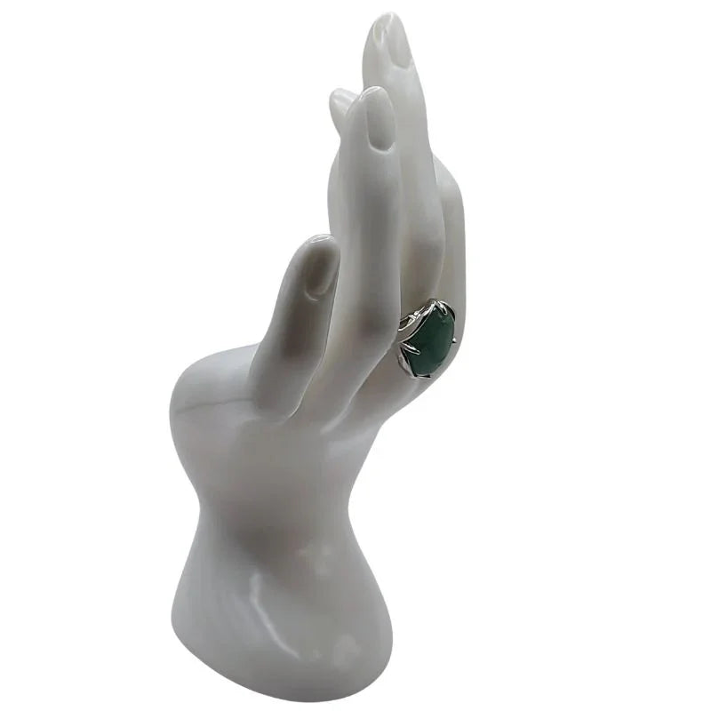 Bague Ovale Ajustable Aventurine - Qualité A