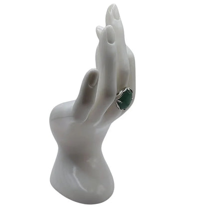 Bague Ovale Ajustable Aventurine - Qualité A