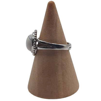 Bague Ronde Ajustable - Howlite