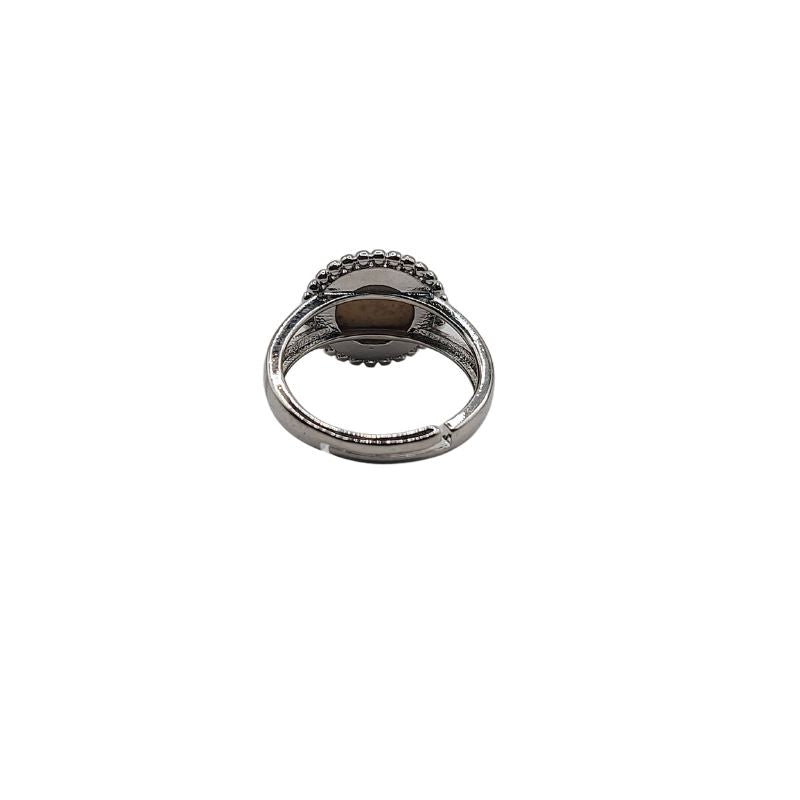 Bague Ronde Ajustable - Jaspe Damien