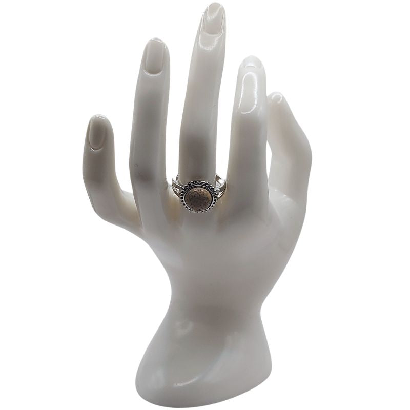 Bague Ronde Ajustable - Jaspe Damien