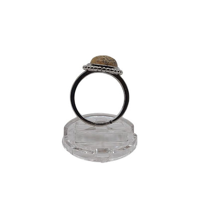 Bague Ronde Ajustable - Jaspe Damien