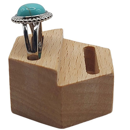 Bague Ronde Ajustable - Turquoise