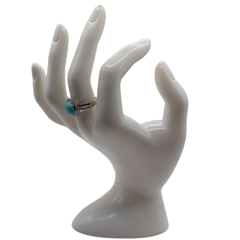 Bague Ronde Ajustable - Turquoise