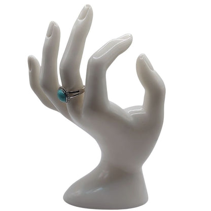 Bague Ronde Ajustable - Turquoise