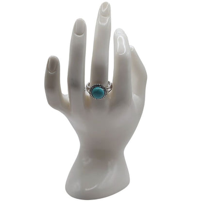 Bague Ronde Ajustable - Turquoise