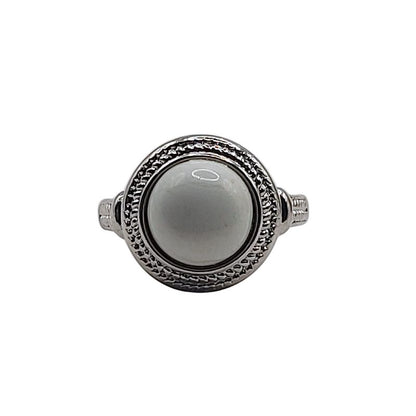 Bague Ronde Ajustable Mixte - Howlite