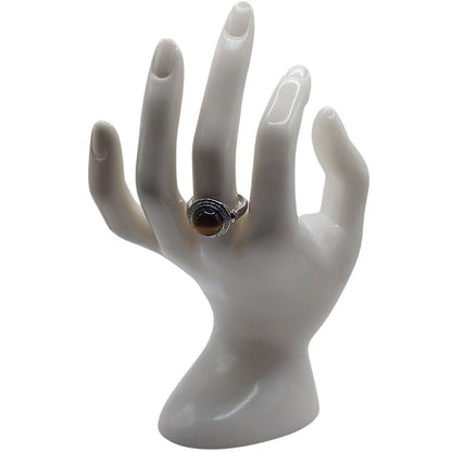 Bague Ronde Ajustable Mixte - Oeil de Tigre