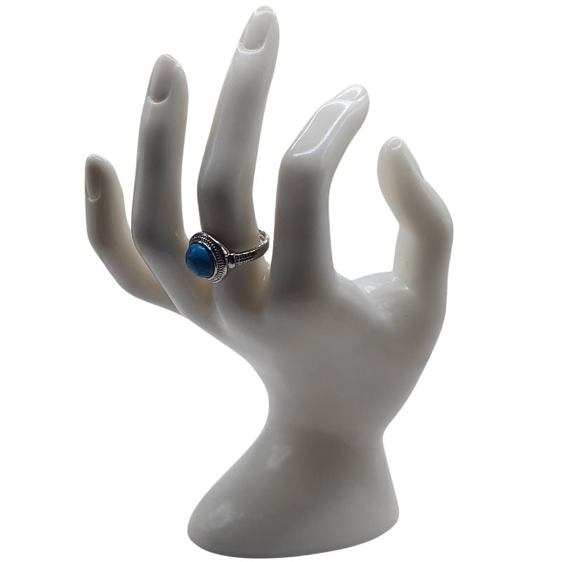 Bague Ronde Ajustable Mixte - Turquoise