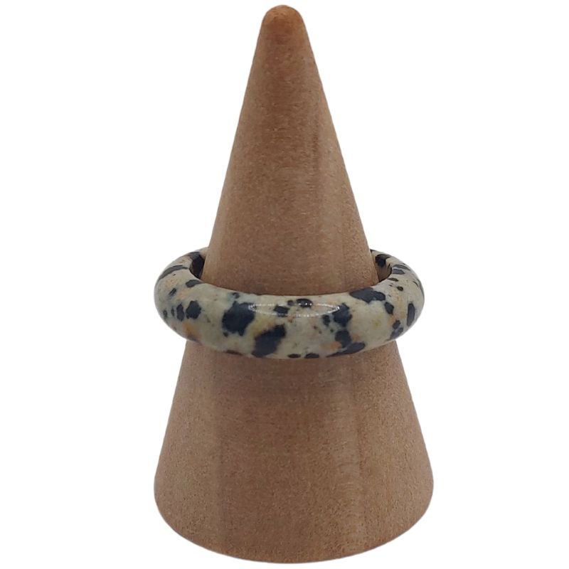 Bague en Jaspe Dalmatien