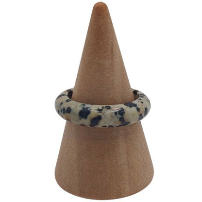 Bague en Jaspe Dalmatien