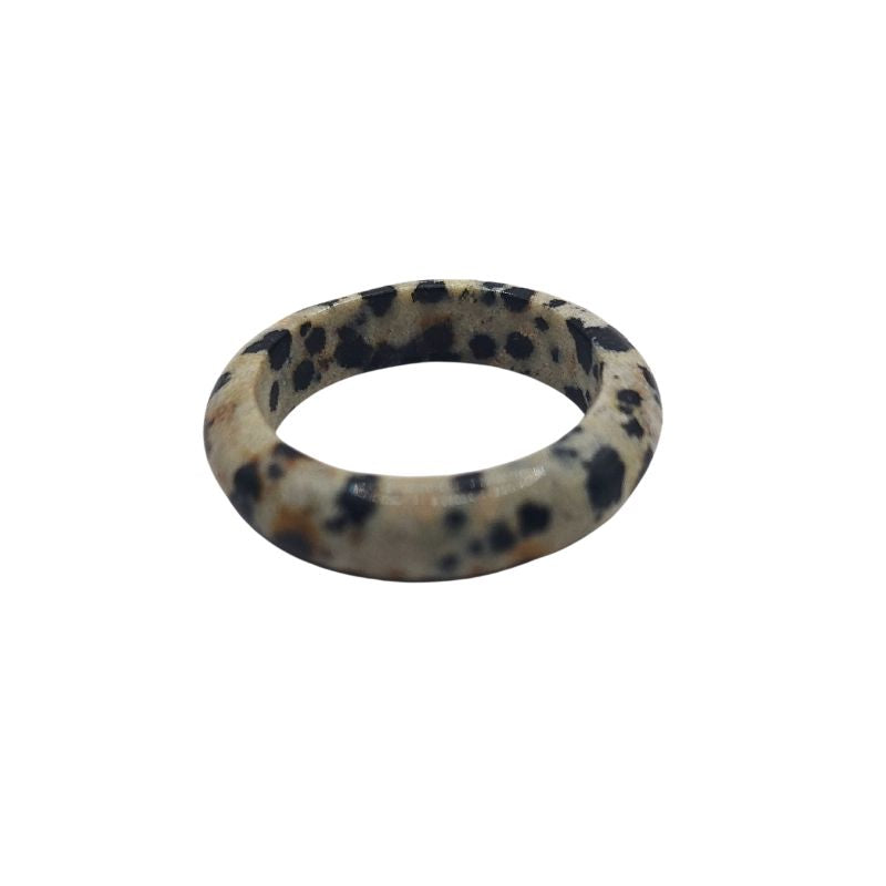 Bague en Jaspe Dalmatien