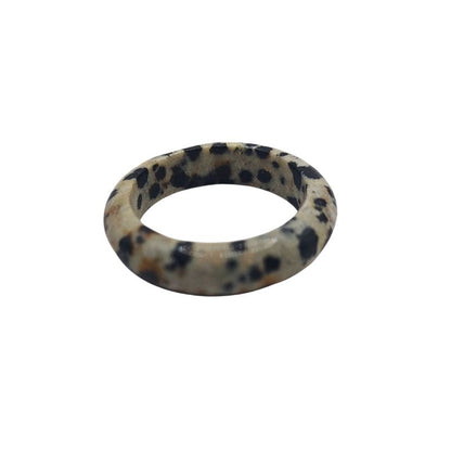Bague en Jaspe Dalmatien