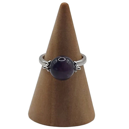 Bague Sphère en Améthyste - Qualité A