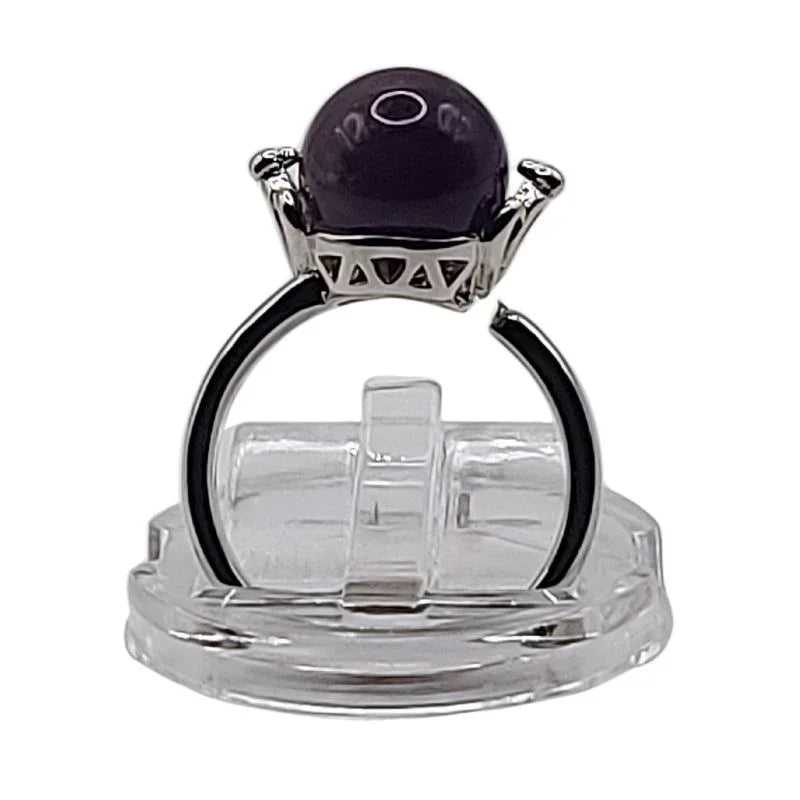 Bague Sphère en Améthyste - Qualité A