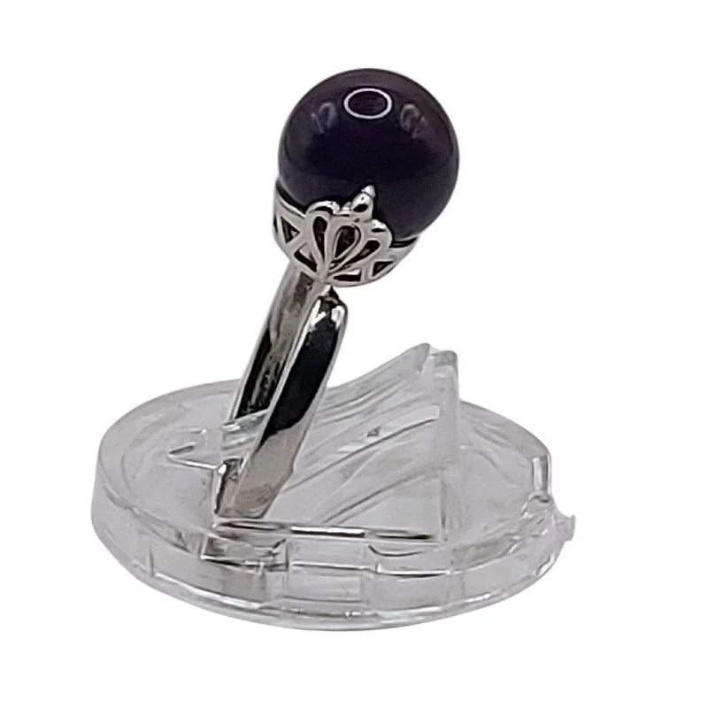 Bague Sphère en Améthyste - Qualité A