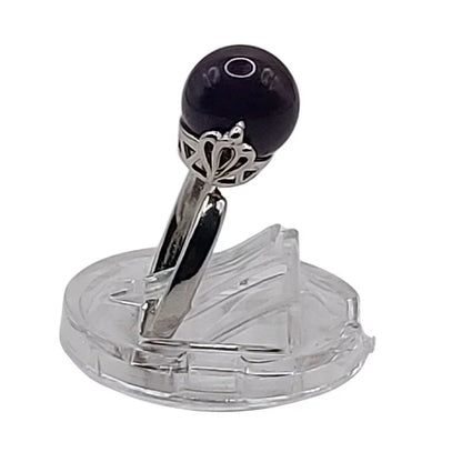 Bague Sphère en Améthyste - Qualité A