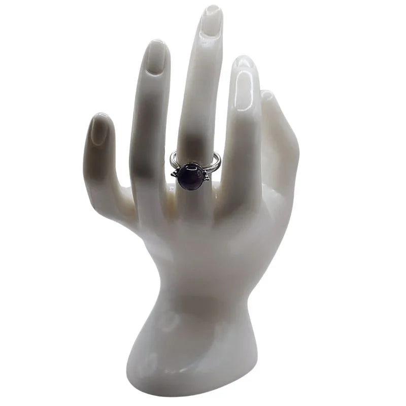 Bague Sphère en Améthyste - Qualité A