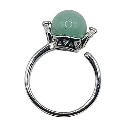 Bague Sphère en Aventurine - Qualité A