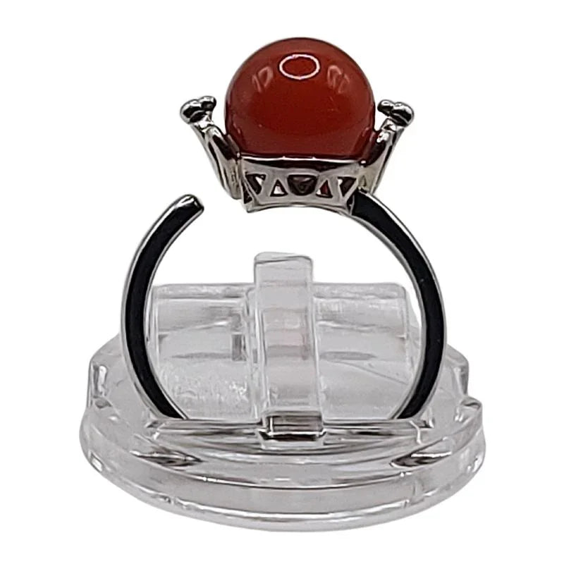 Bague Sphère en Cornaline - Qualité A