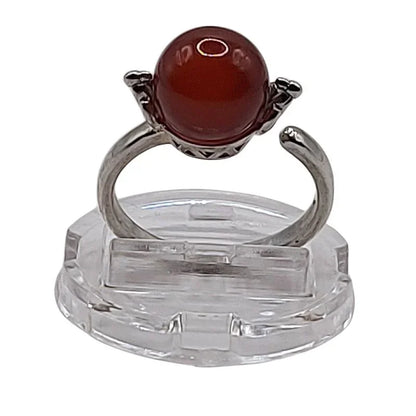 Bague Sphère en Cornaline - Qualité A