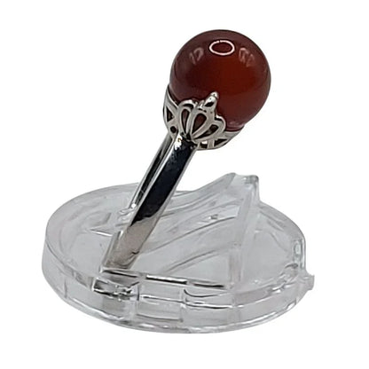 Bague Sphère en Cornaline - Qualité A