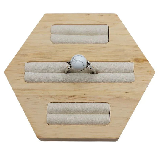 Bague Sphère en Howlite - Qualité A