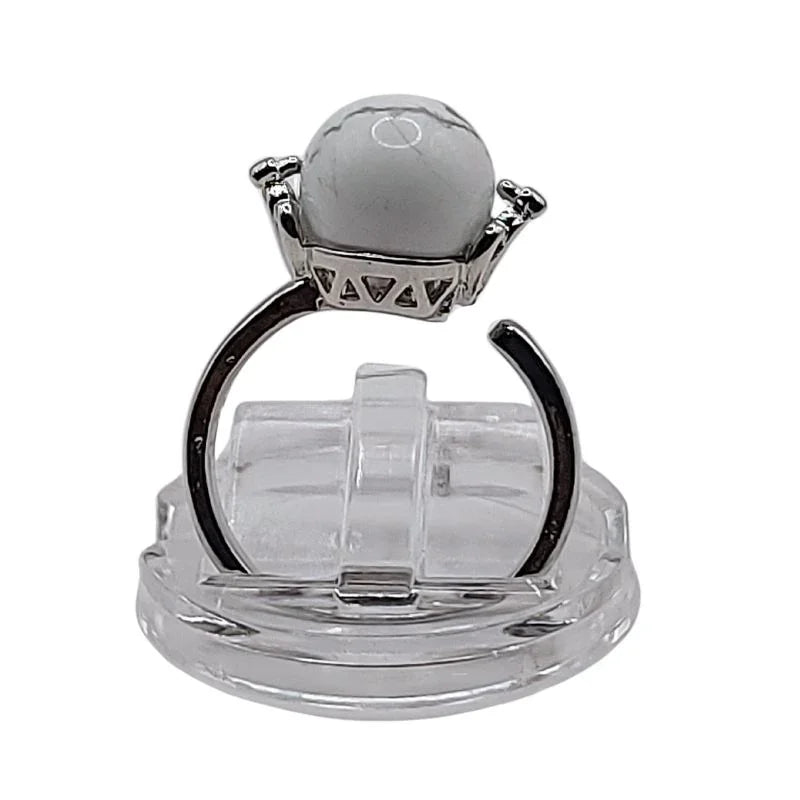 Bague Sphère en Howlite - Qualité A