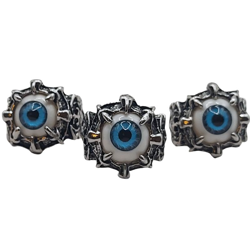 Bague Halloween - Yeux Bleu