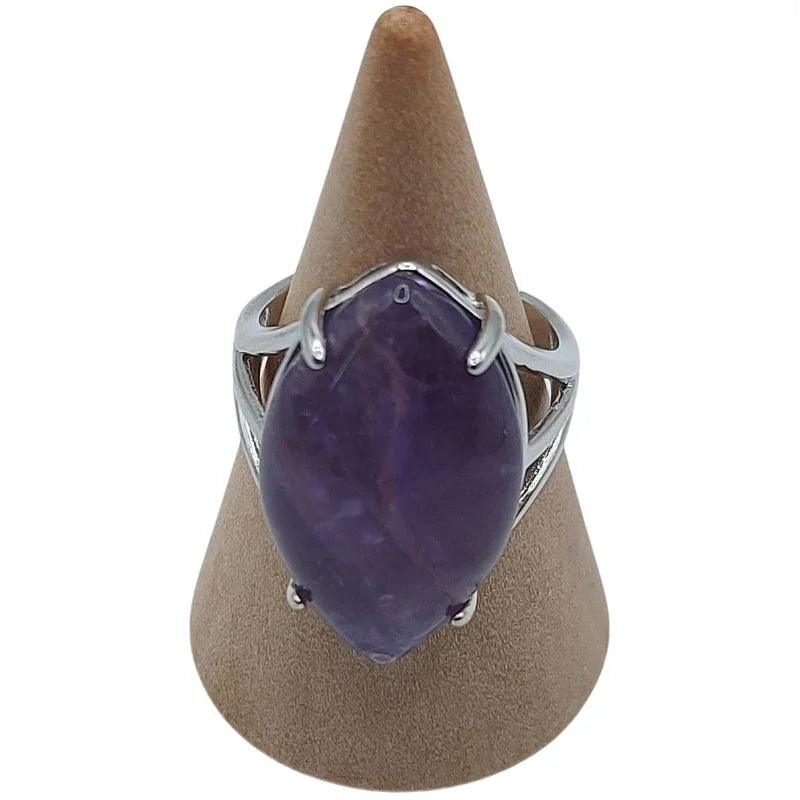 Bague marquise en Améthyste - Qualité A