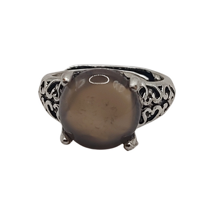 Bague Naren Mixte - Agate Grise