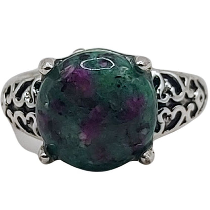 Bague Naren Mixte - Rubis Zoïsite