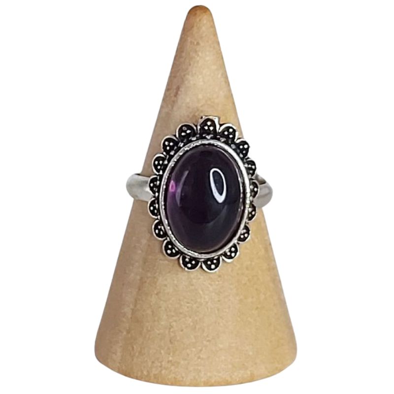 Bague avec améthyste