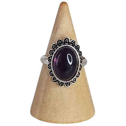 Bague avec améthyste