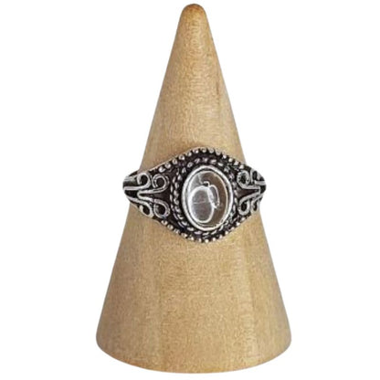 Bague avec cristal de roche