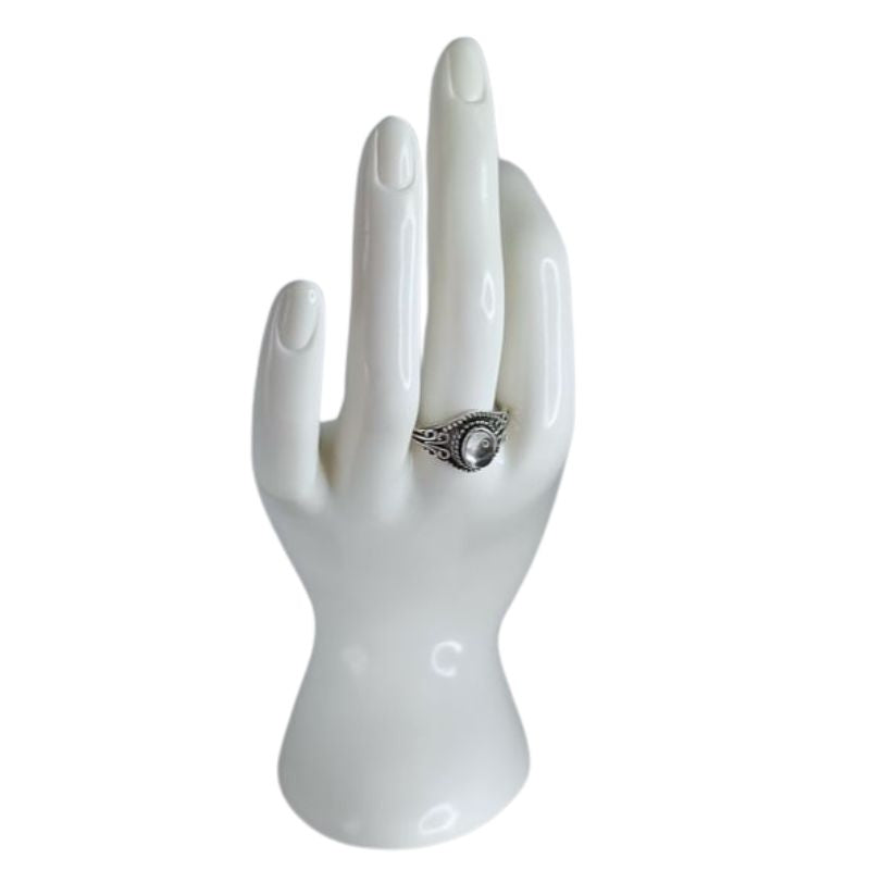 Bague avec cristal de roche