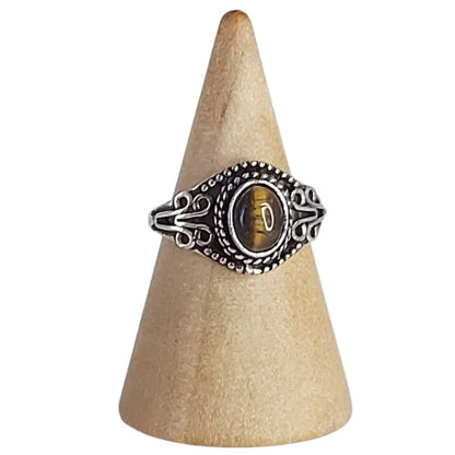 Bague avec oeil de tigre